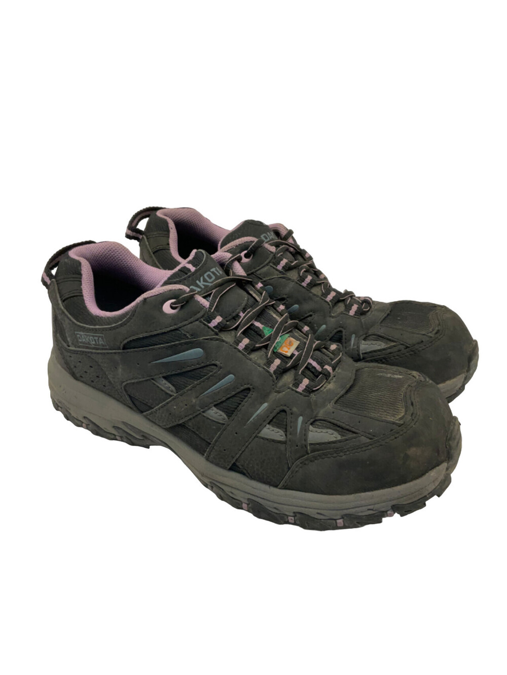 Dakota Women's Low-Cut Aluminium Toe CP Work Shoes 2003 Black/Purple Size 9.5M
